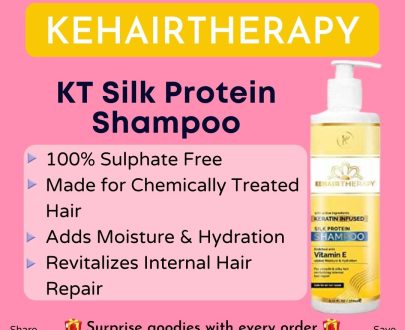 KT Kehairtherapy's Sulfate Free Silk Protein shampoo