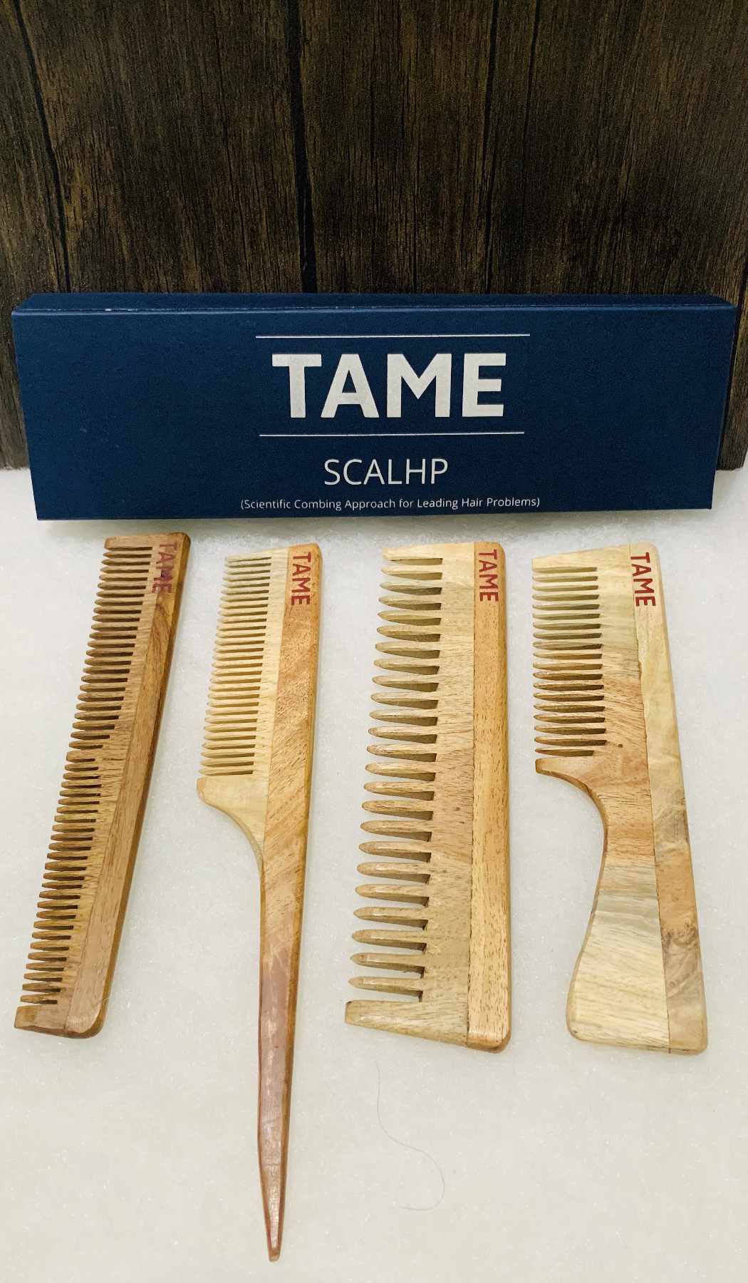 Handcrafted Traditional Neem Wooden Comb India Best for Hair