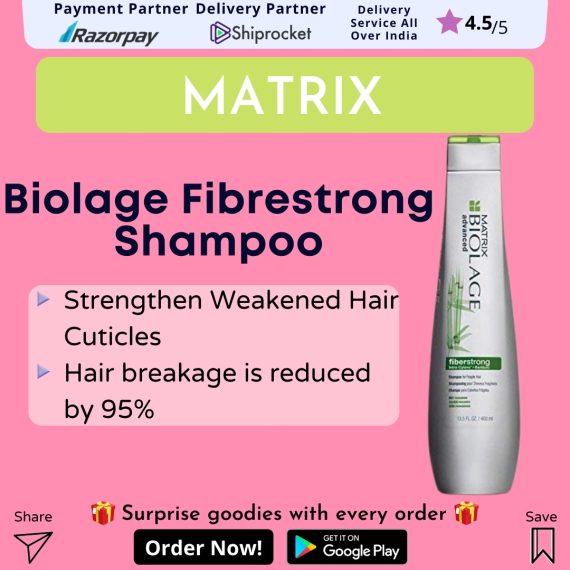 MATRIX Biolage Fibrestrong Shampoo, 400 ml - Keratin Shampoo India